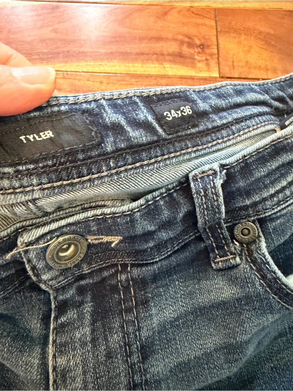 BKE men's Tyler 34x36 Straight Leg Jeans like new